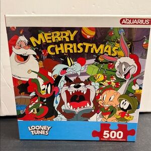 Looney Tunes Merry Christmas Jigsaw Puzzle 500 Piece Aquarius SALE🔴3/$25🔴